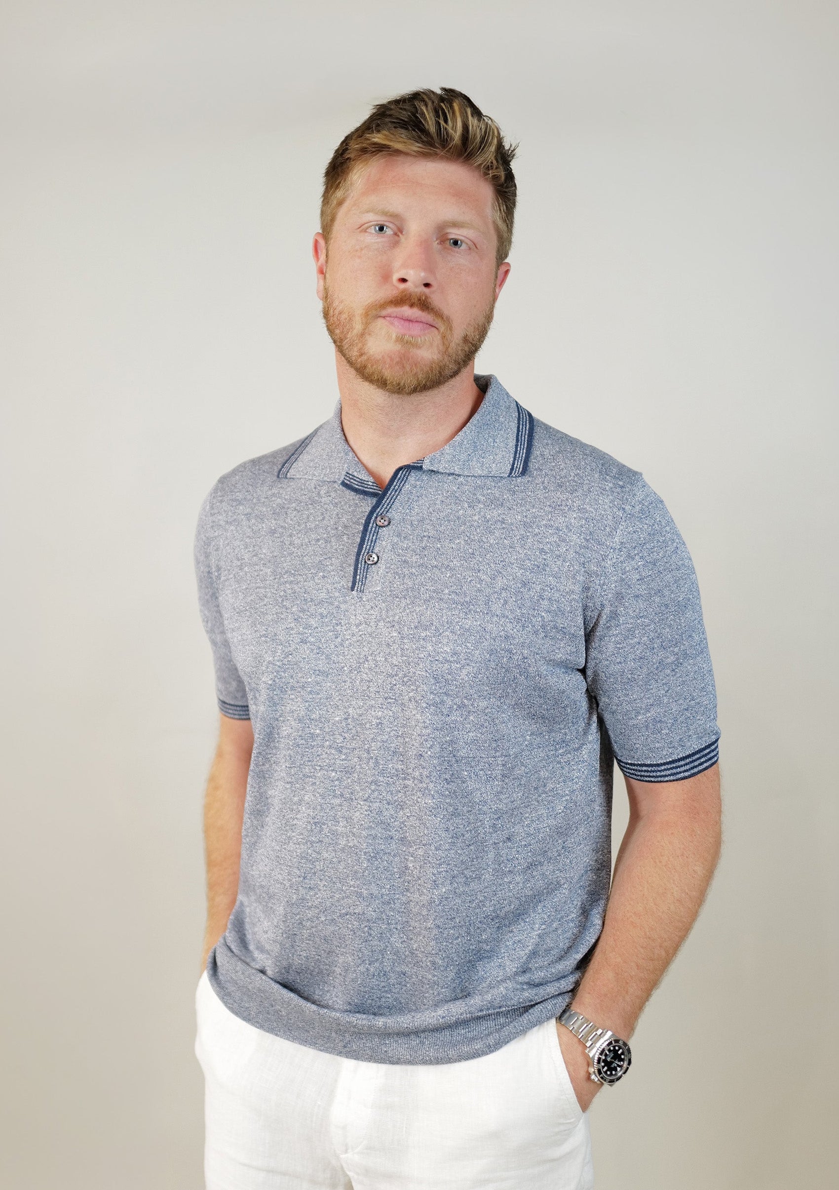 Fioroni S/S Linen Polo