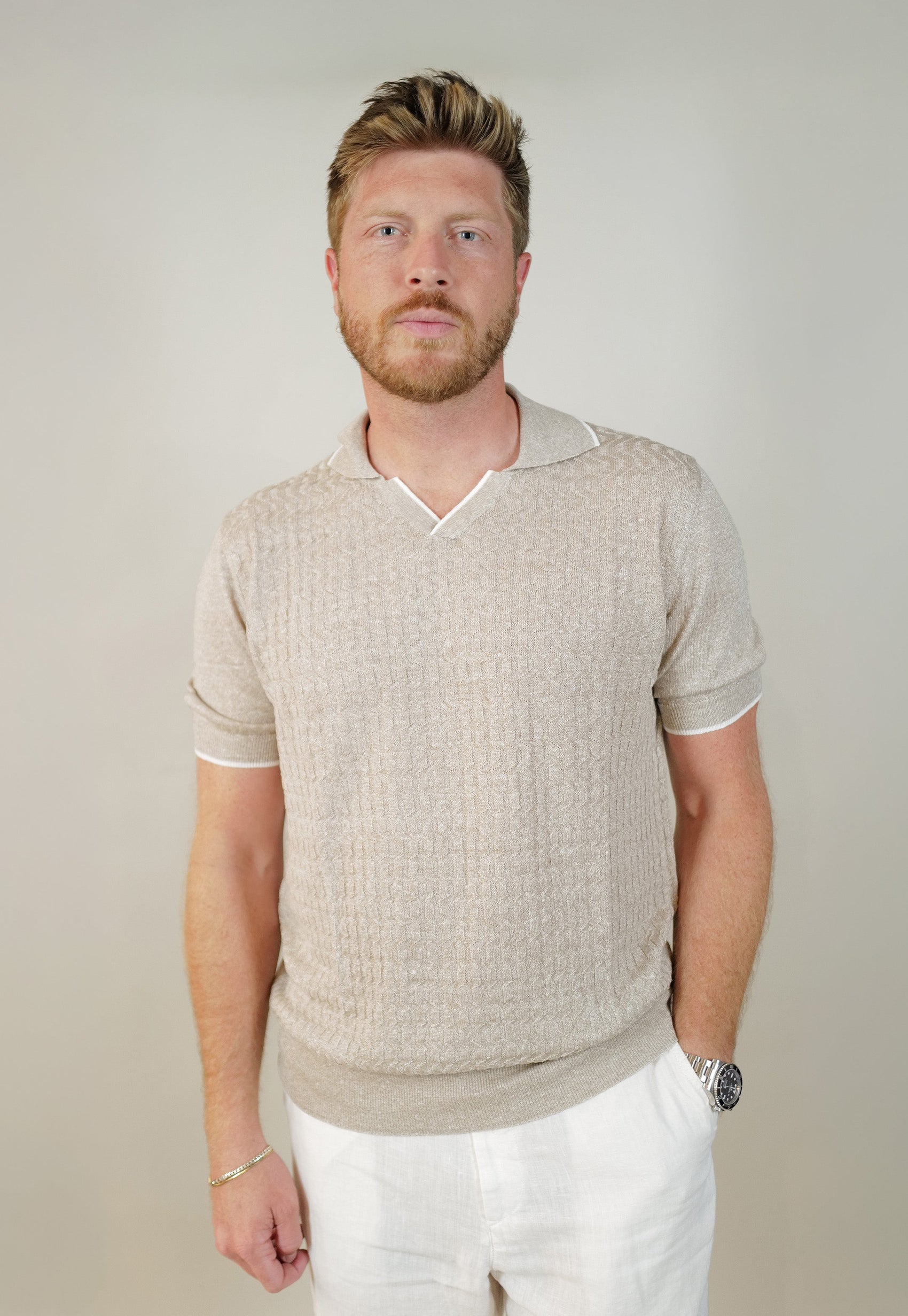 Fedeli SS Knit Polo