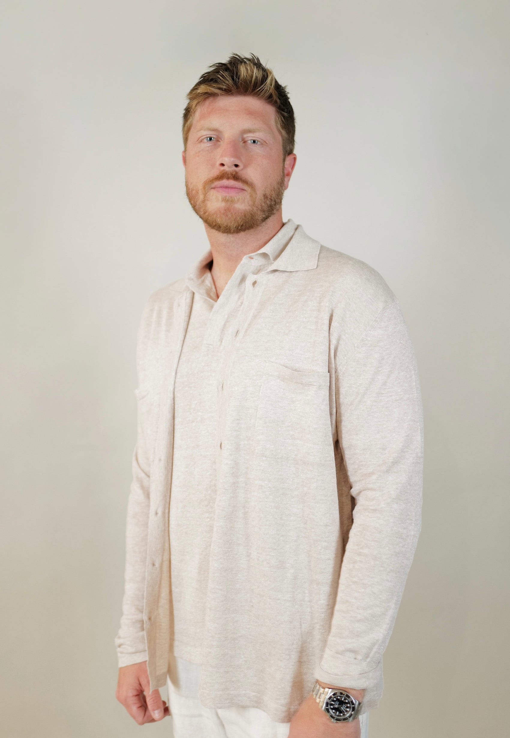 Pashmere L/S Linen/Cotton Shirt