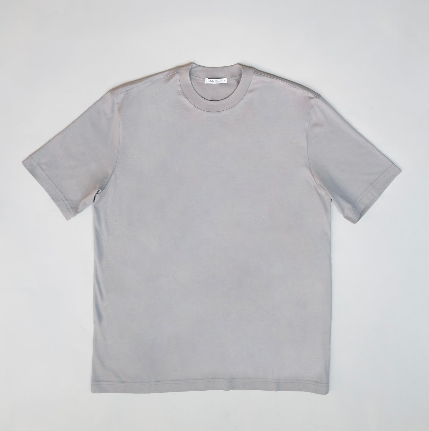 Eli Cotton Crewneck T-Shirt - Plata