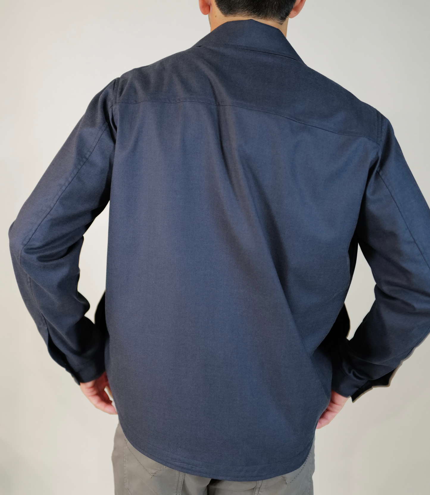 Maurizio Baldassari Cashmere/Silk Overshirt - Navy
