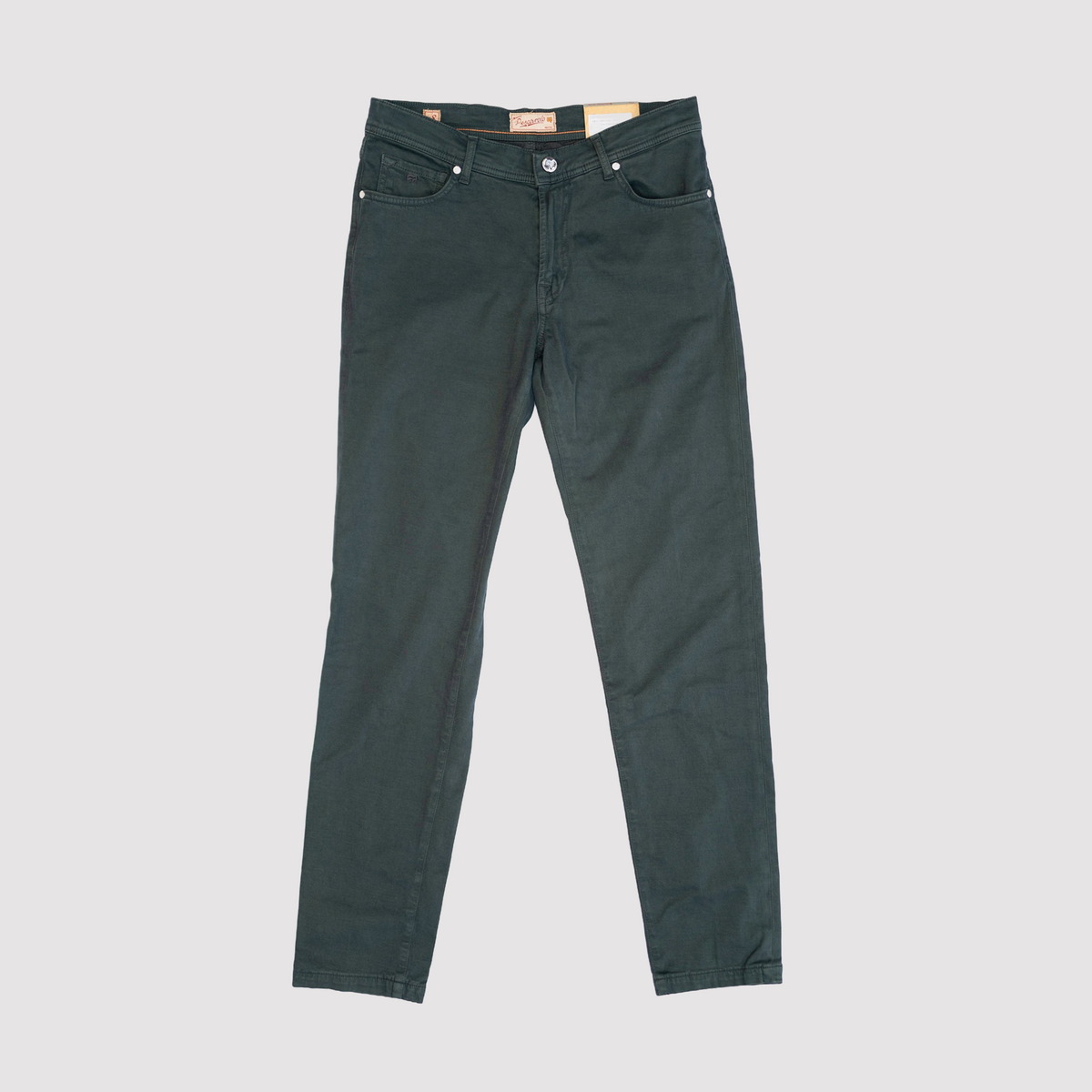 NeranoM 5-Pocket Cotton/Cashmere Pants - Green