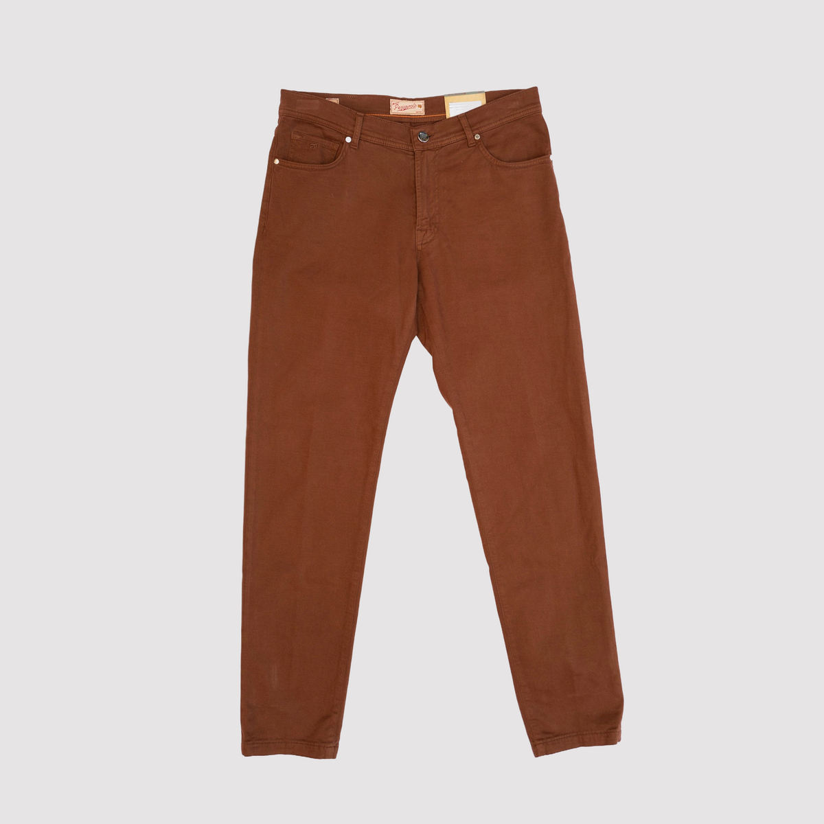 NeranoM 5-Pocket Cotton/Cashmere Pants - Rust