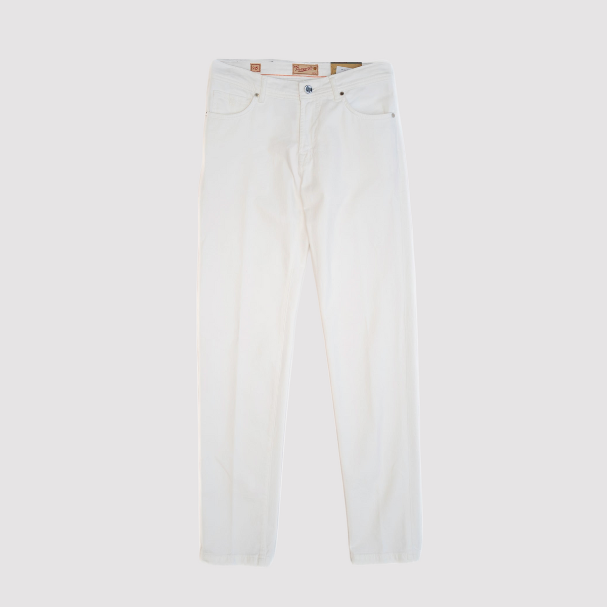NeranoM - 5 Pocket Cotton/Cashmere Pants - White