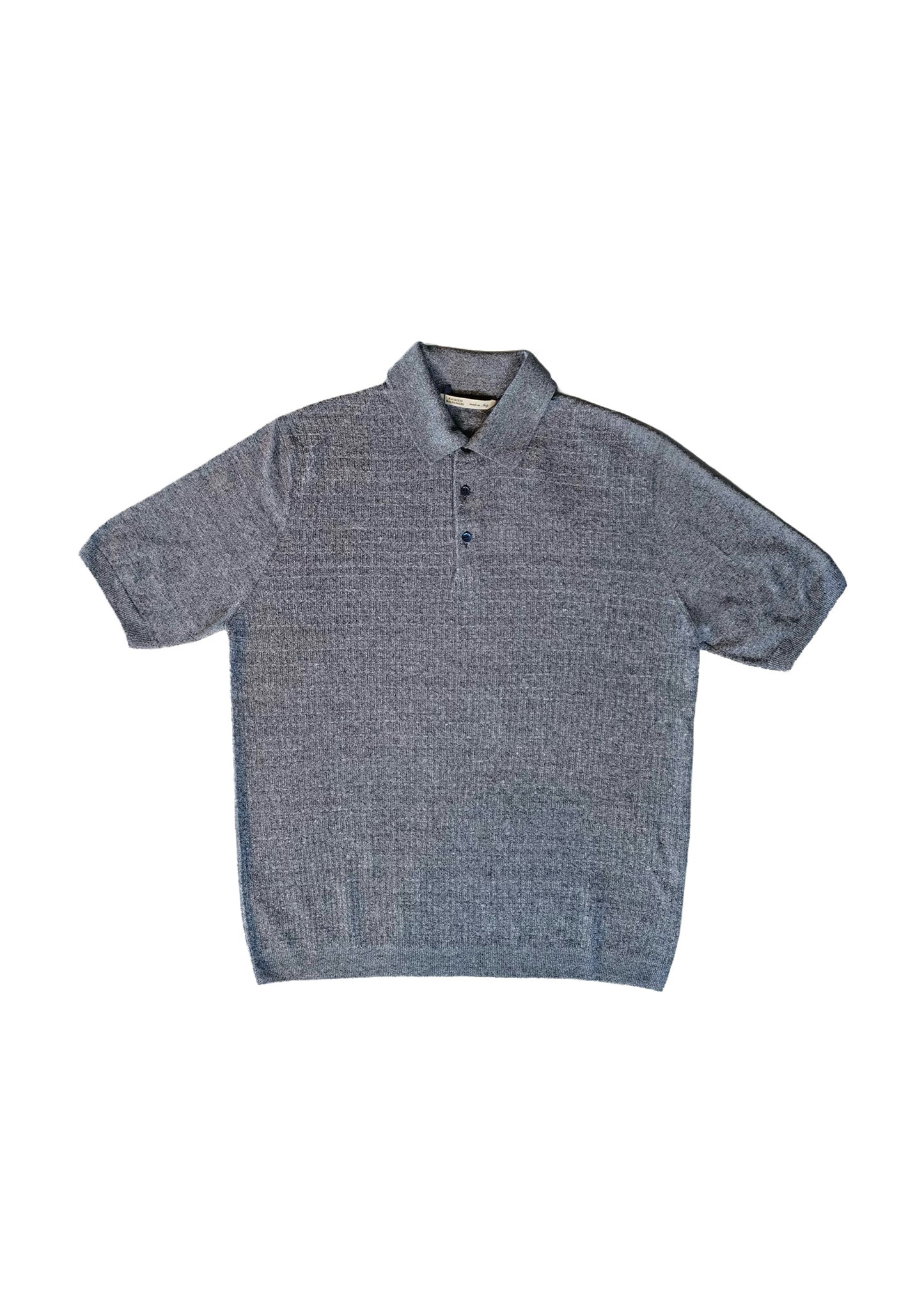 Maurizio Baldassari Front Stitch Polo - Blue Navy