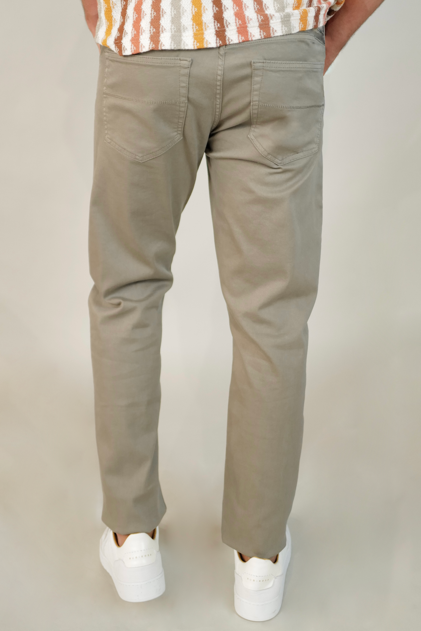 5-Pocket Gabardine Pants - Aloe