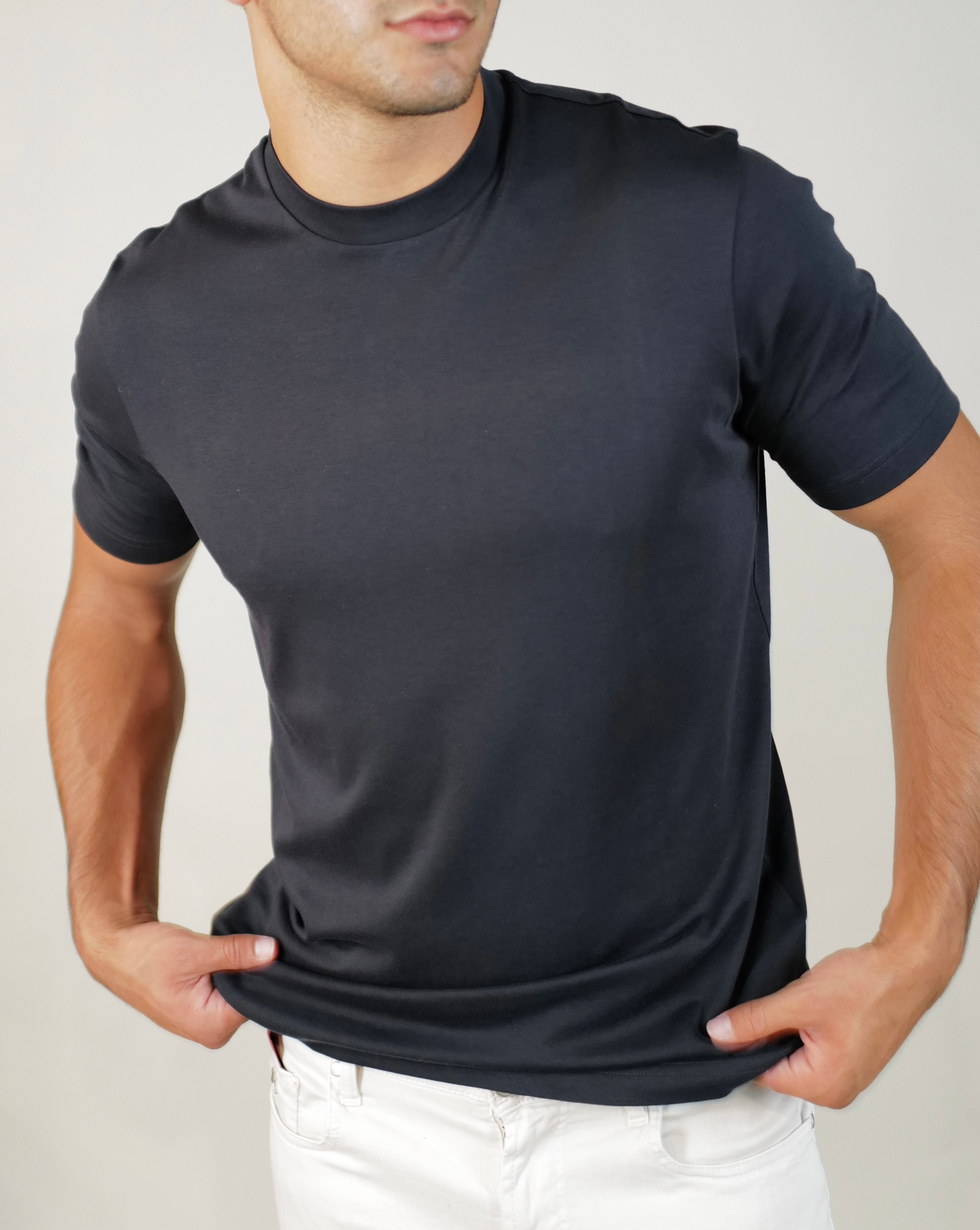 Eli Sea Island Crewneck T-shirt - Marino