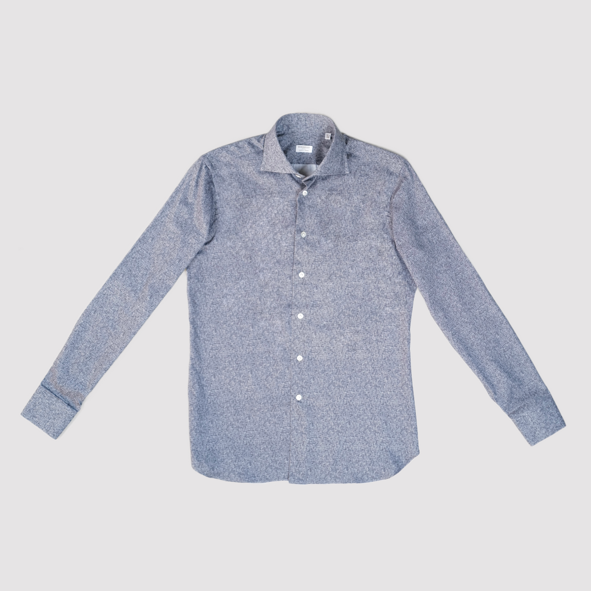 Borriello Marechiaro Herringbone LS Button Down