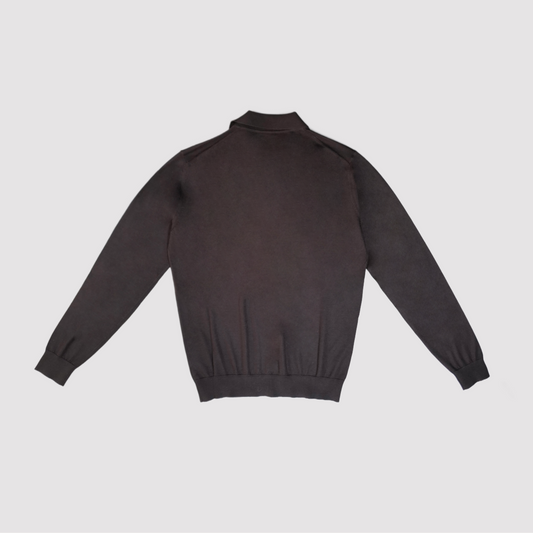 Settefili Cashmere/Silk LS Knit Polo