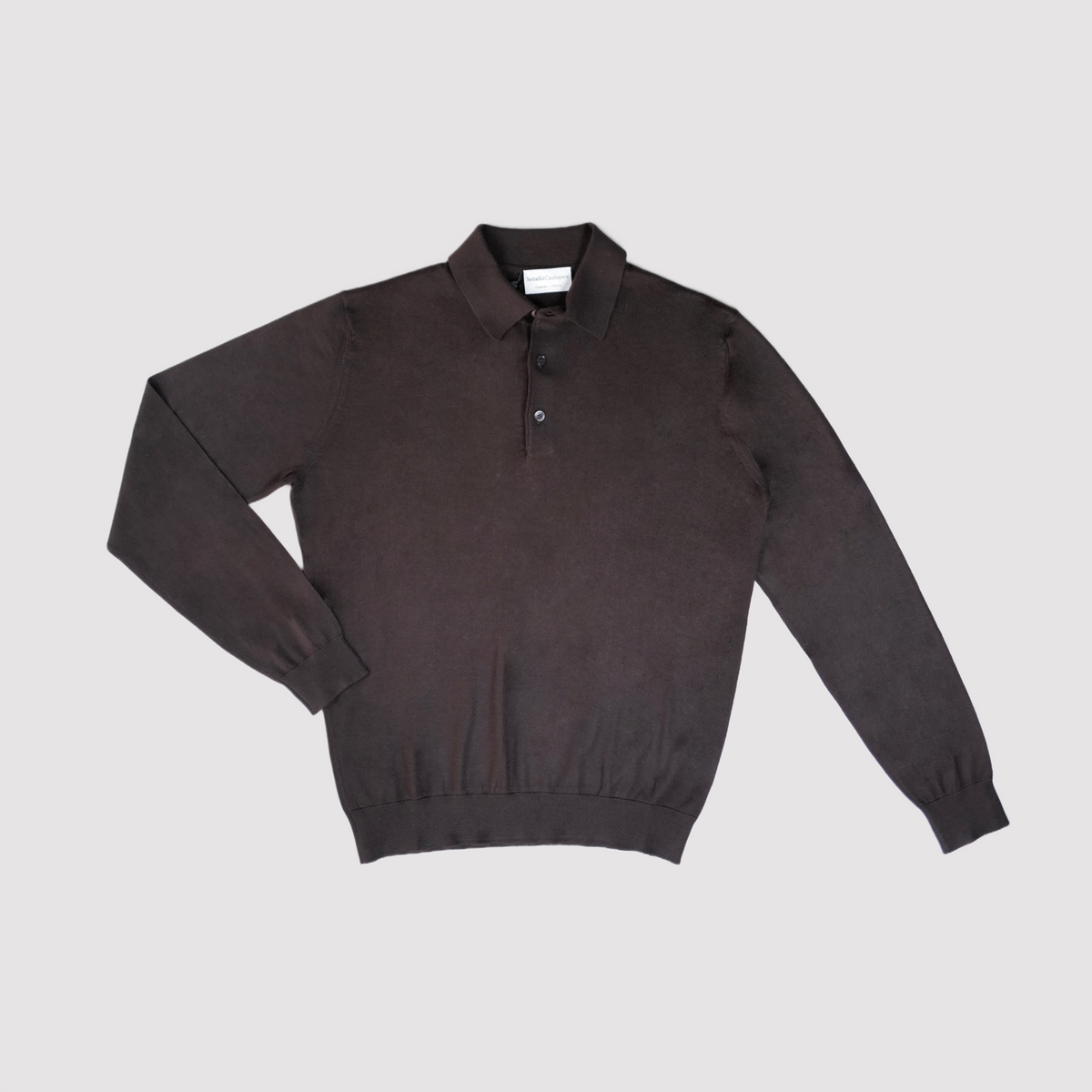 Settefili Cashmere/Silk LS Knit Polo