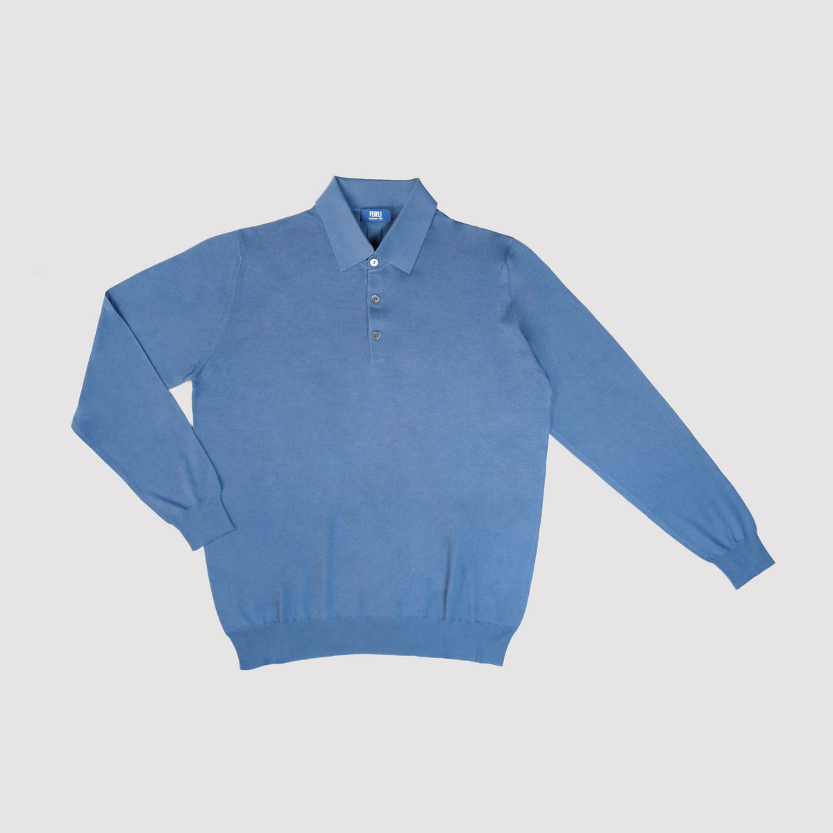 Fedeli Cashmere Silk L/S Knit Polo