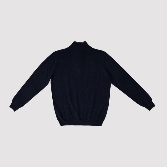 Fedeli Favonio Donegal Half Zip Sweater