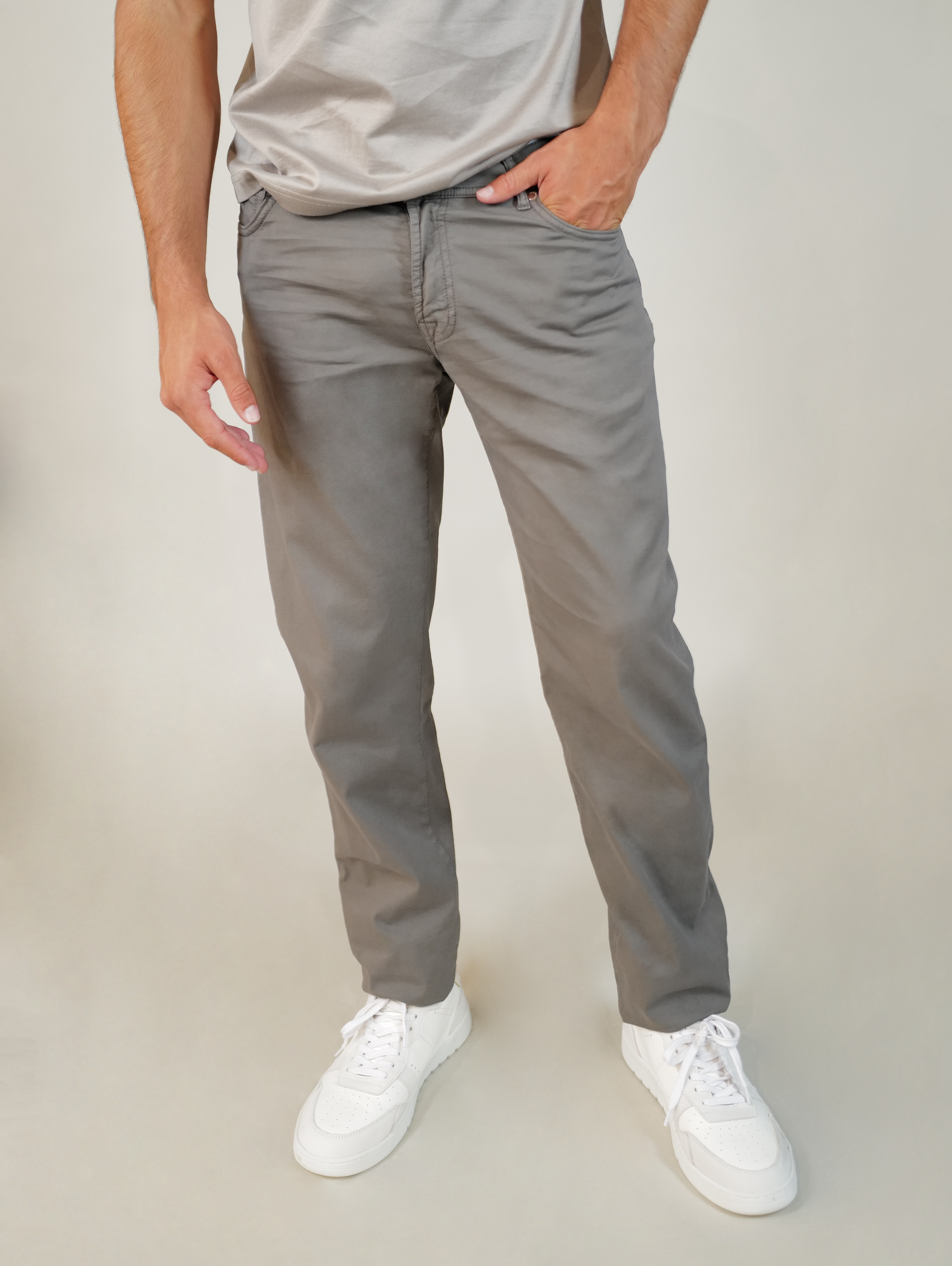 Marco Pescarolo NeranoM Zip Trouser - Steel