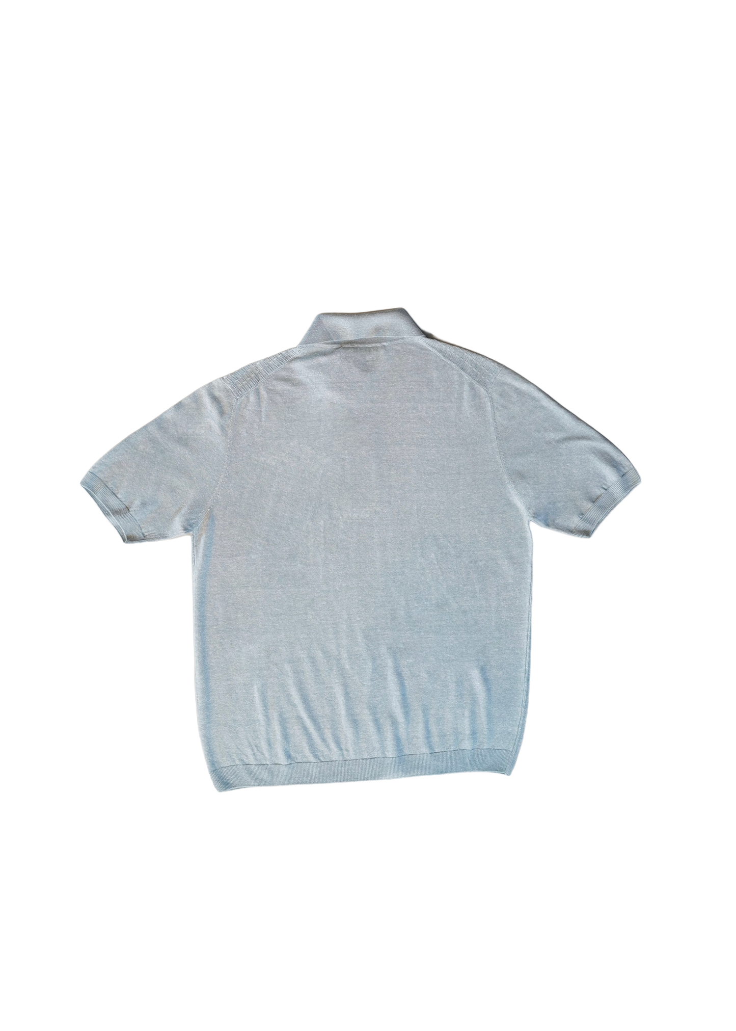 Maurizio Baldassari Front Stitch Polo - Green Iceberg