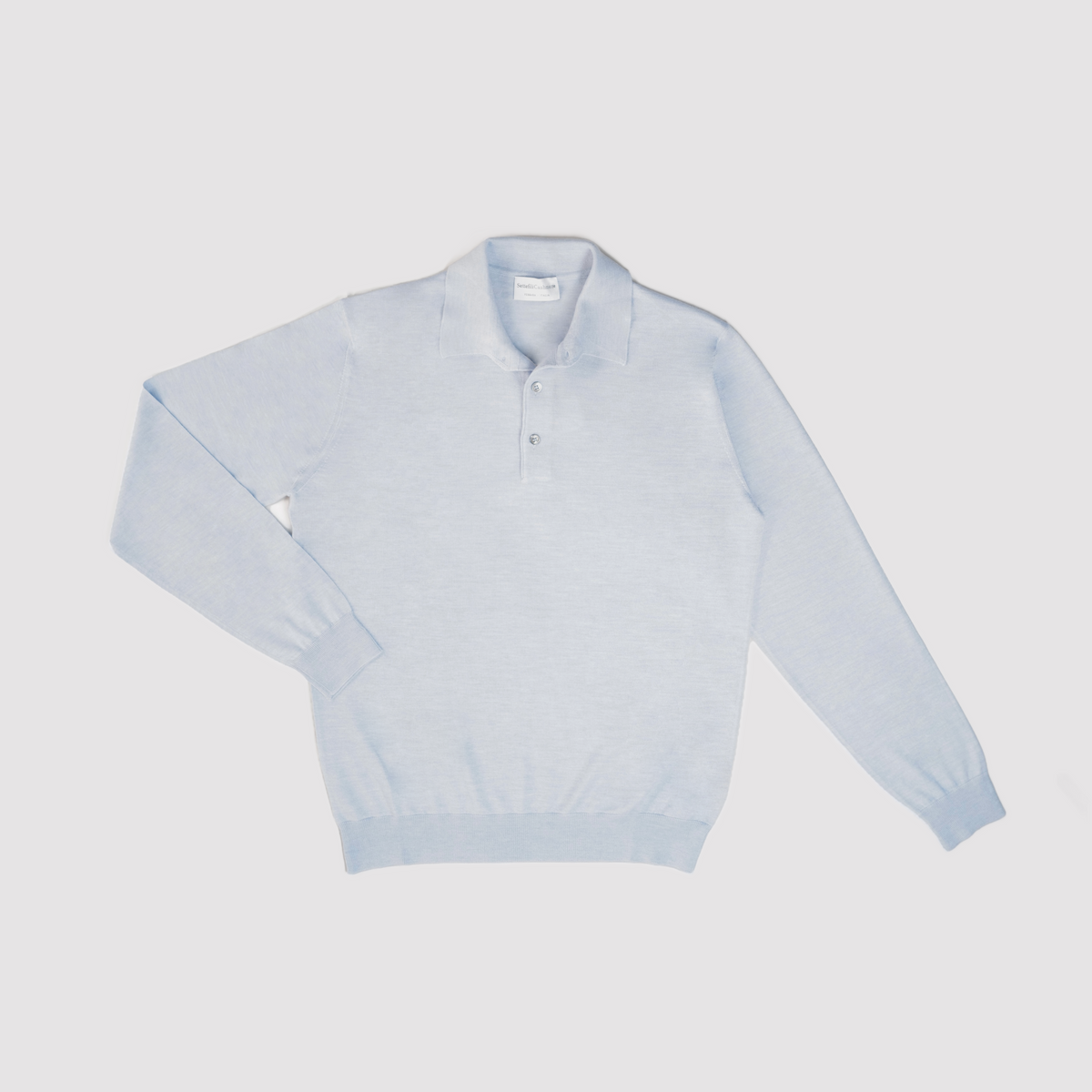 Settefili Cashmere/Silk LS Knit Polo