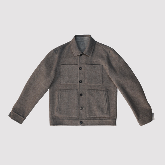 Manto Strozzi Reversible Wool/Cashmere Jacket