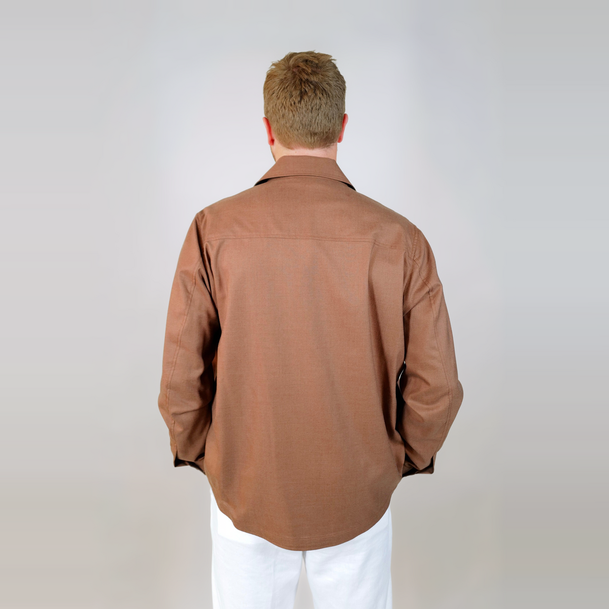 Maurizio Baldassari Cashmere/Silk Overhsirt - Brown