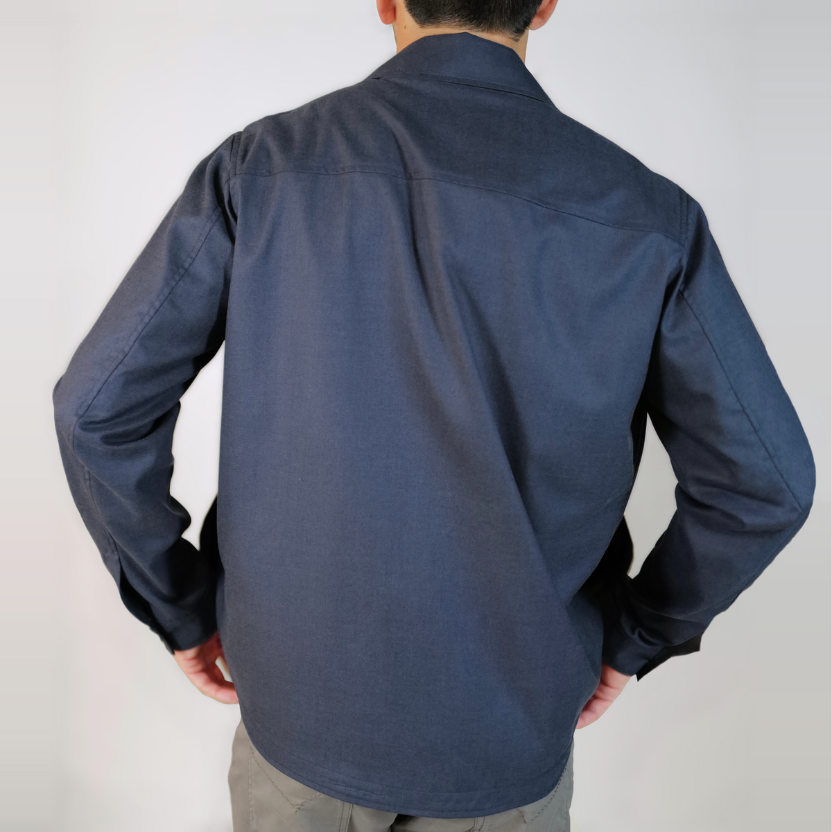 Maurizio Baldassari Cashmere/Silk Overshirt - Navy