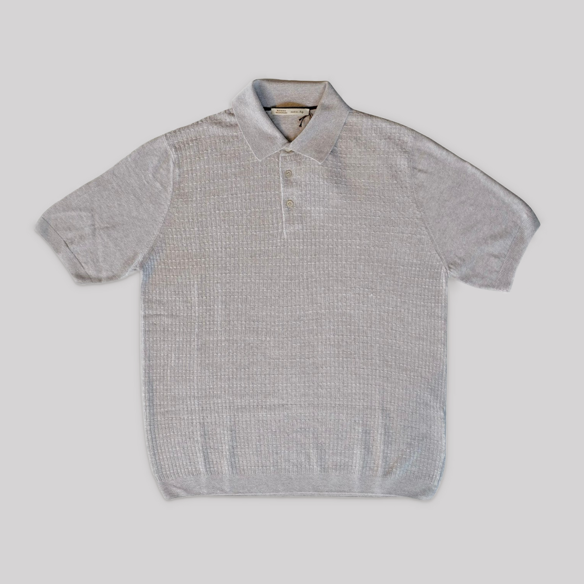 Maurizio Baldassari Front Stitch Polo - Beige
