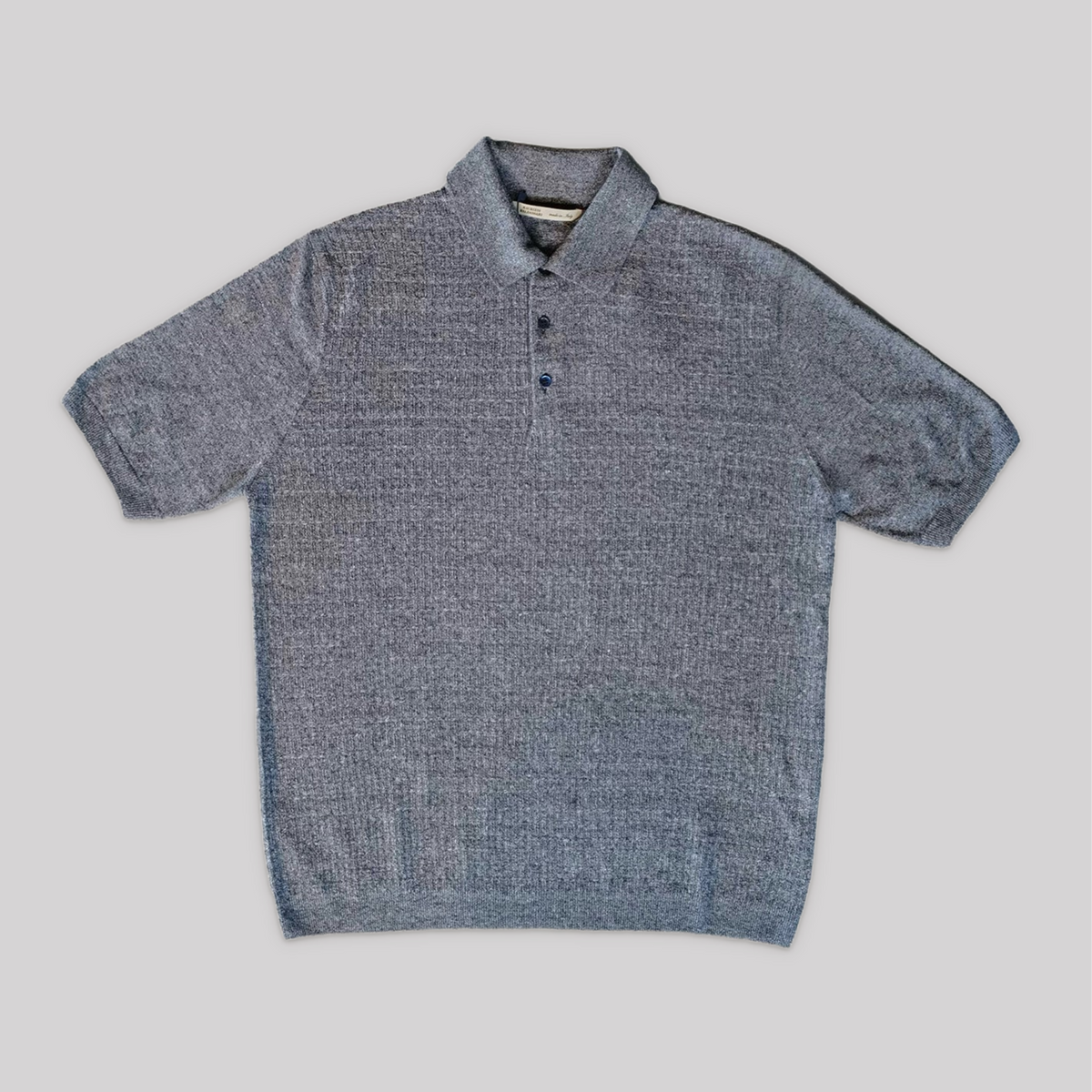 Maurizio Baldassari Front Stitch Polo - Blue Navy