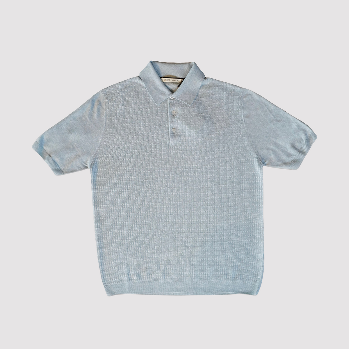 Maurizio Baldassari Front Stitch Polo - Green Iceberg