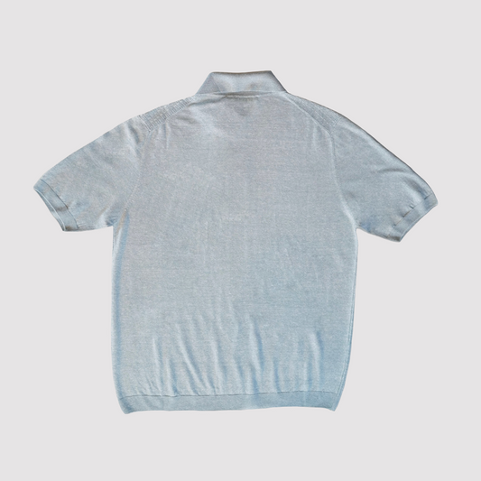 Maurizio Baldassari Front Stitch Polo - Green Iceberg