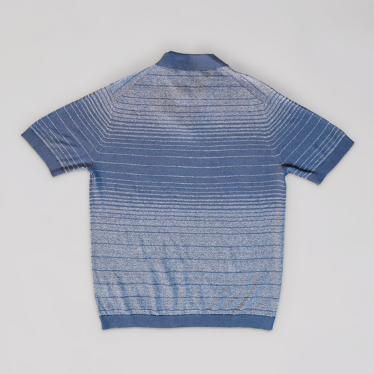 Maurizio Baldassari Marin Knit Polo - Air Blue