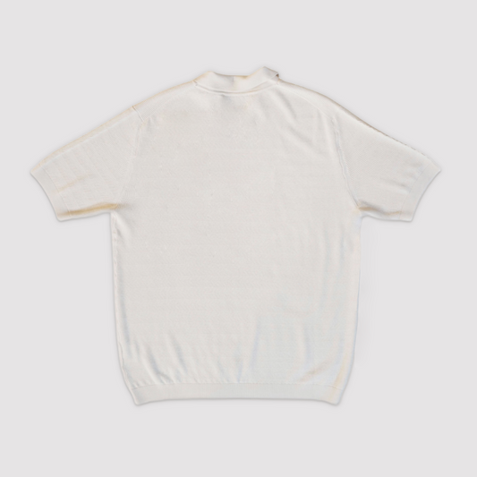 Maurizio Baldassari S/S Polo Zip - Cream