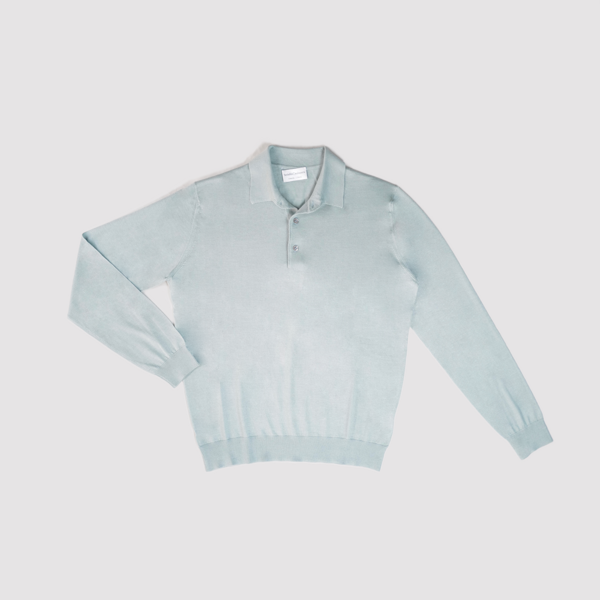 Settefili Cashmere/Silk LS Knit Polo