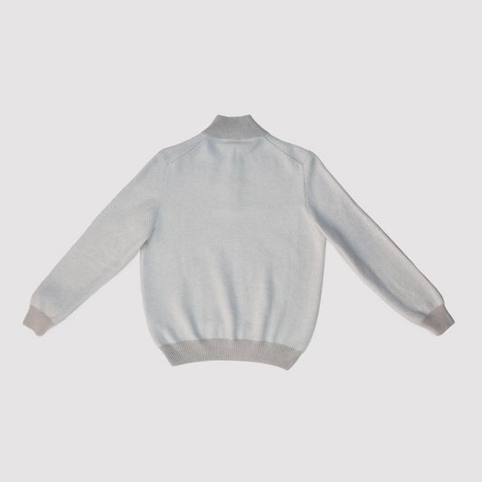 Settefili Cashmere Herringbone Half Zip