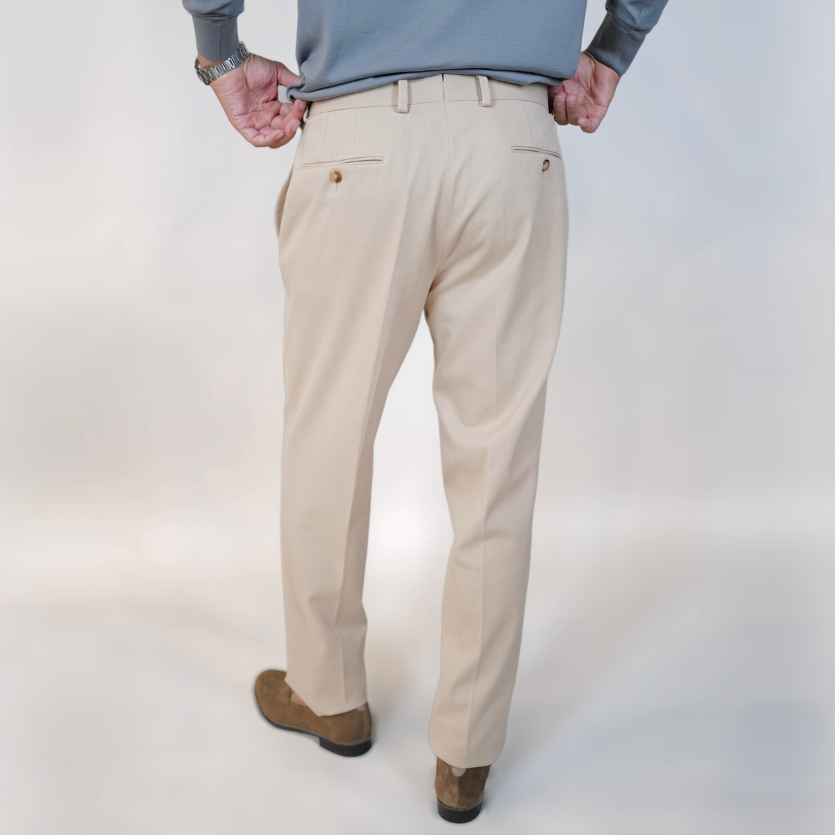 Stile Latino Flat-Front Trouser